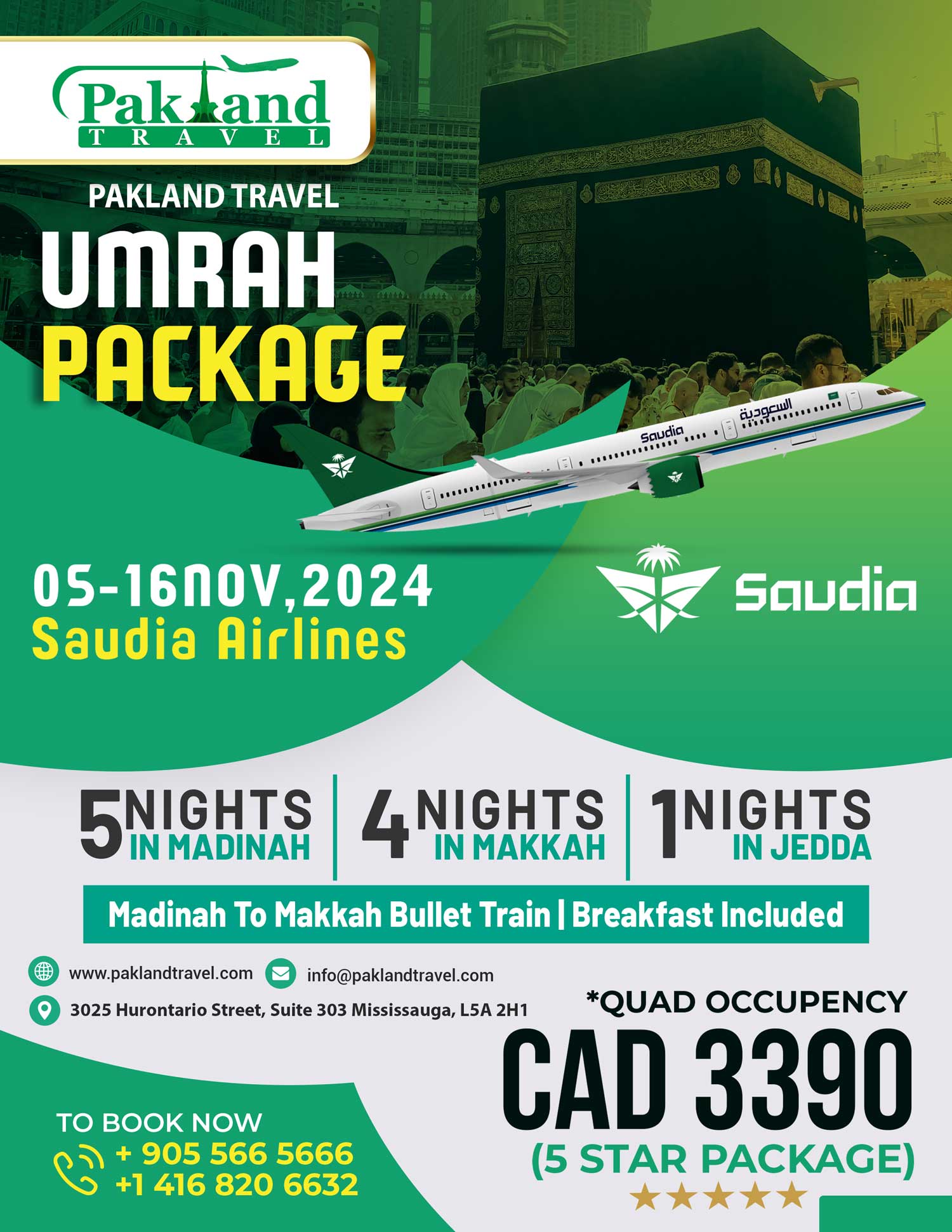 Umrah 2024 Toronto Mississauga Canada